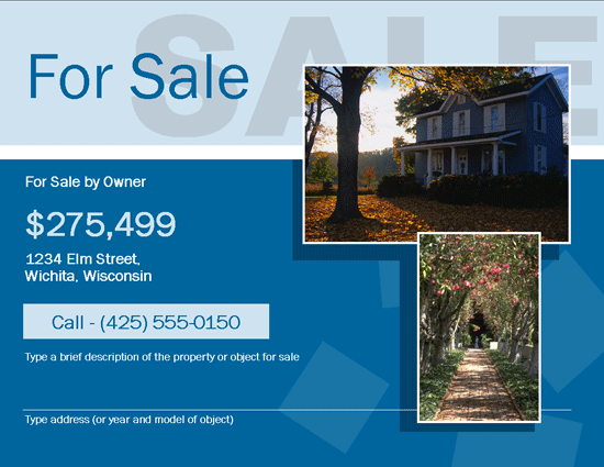 Beautiful Free For Sale By Owner FSBO Flyer Template Flyers 