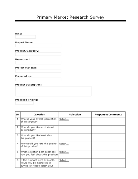 Market Research Contract Template