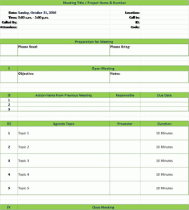 Meeting Agenda Template With Meeting Minutes Agenda Templates Ready Made Office Templates