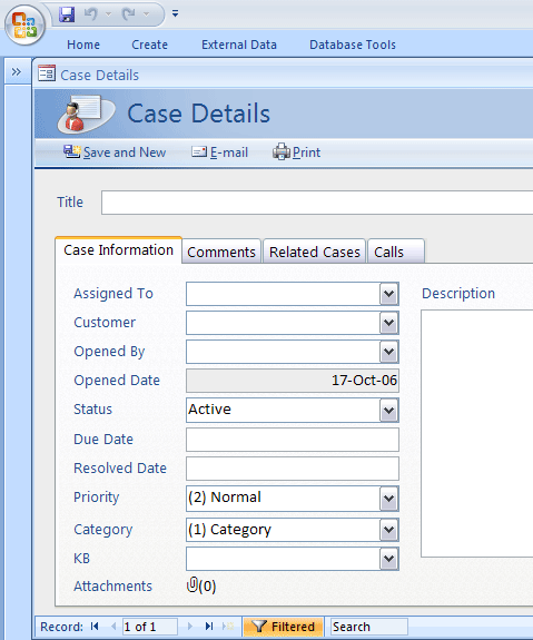 Microsoft Access Database Template from www.freemicrosofttemplates.com