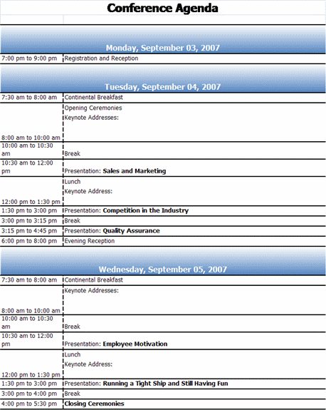 Conference Agenda Template Ready Made Office Templates conference-agenda-template-ready-made-office-templates
