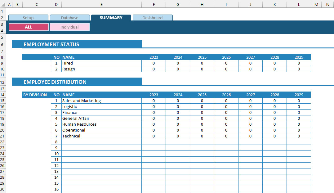 Employee database excel template free download